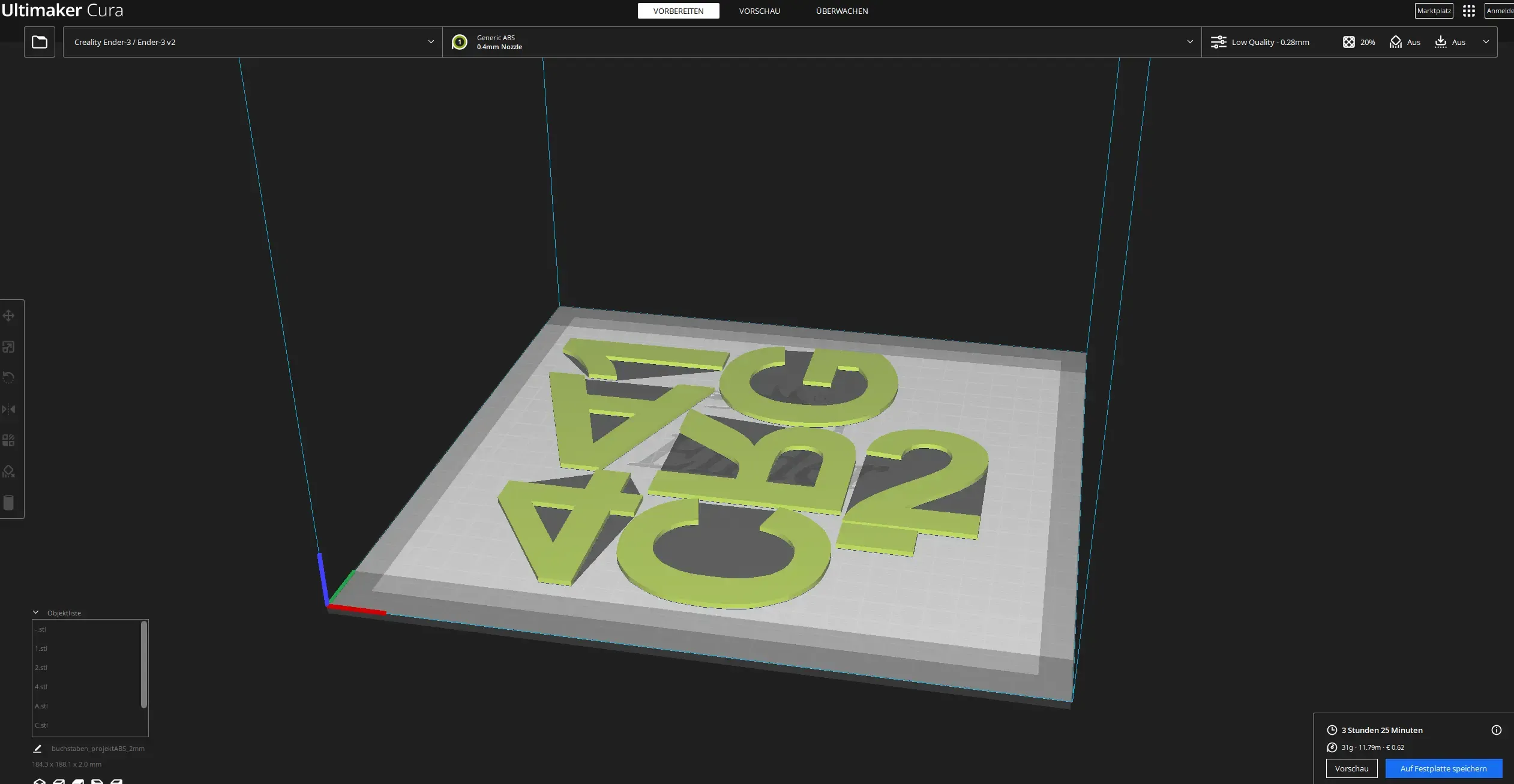 cartas und números f r mein sinal estacionamento 3d modelos baixar crialidade nuvem 3D print model - Mito3D