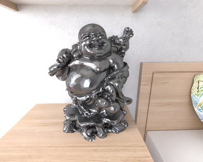 buda sculpture religion 3d print model - Mito3D