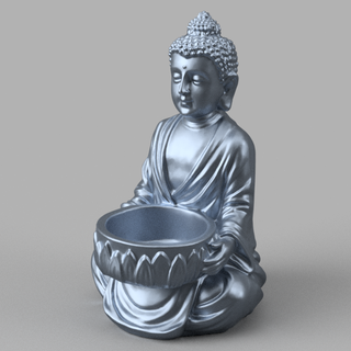buddha candle bouddha 3d models download creality cloud Lighting 3d print model - Mito3D