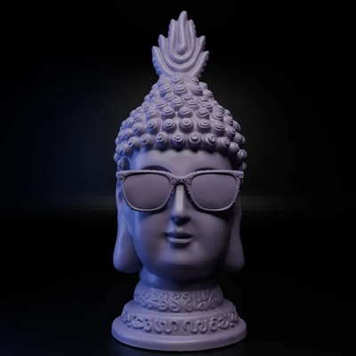 buddha brille beinhaltet 3d modelle download realität wolke 3d print model - Mito3D