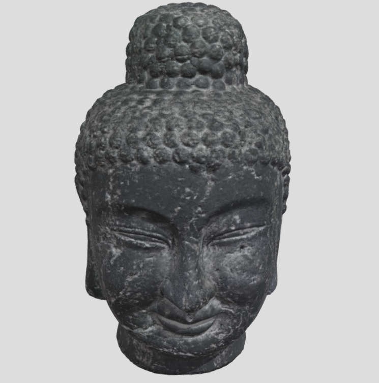 buddha head generated revopoint pop 2 Others 3D print model - Mito3D