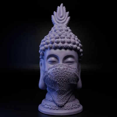 buddha schal beinhaltet 3d modelle download realität wolke 3d print model - Mito3D