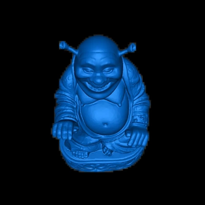 buda shrek 3d modelos descargar crealidad nube 3d print model - Mito3D