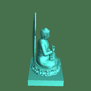 buddha sitting Religion 3d print model - Mito3D