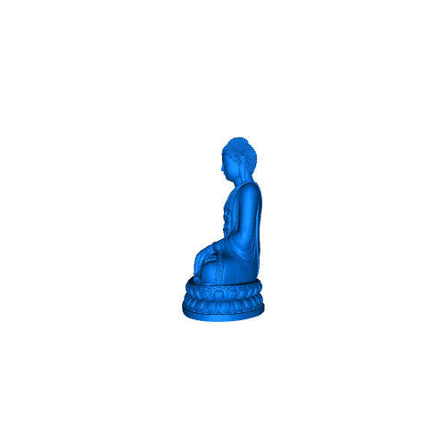 buddha statua 3d modelli scarica creality nube 3D print model - Mito3D