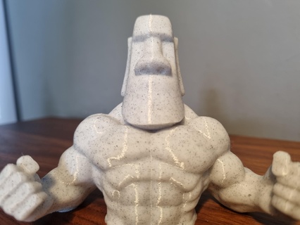 buff moai Fictional Characters 3d print model - Mito3D