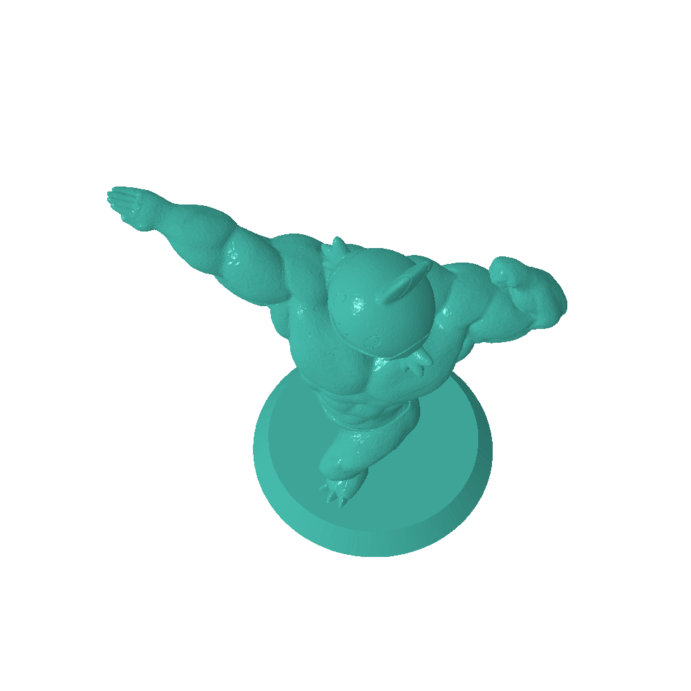 in forma mudkip personaggi 3D print model - Mito3D