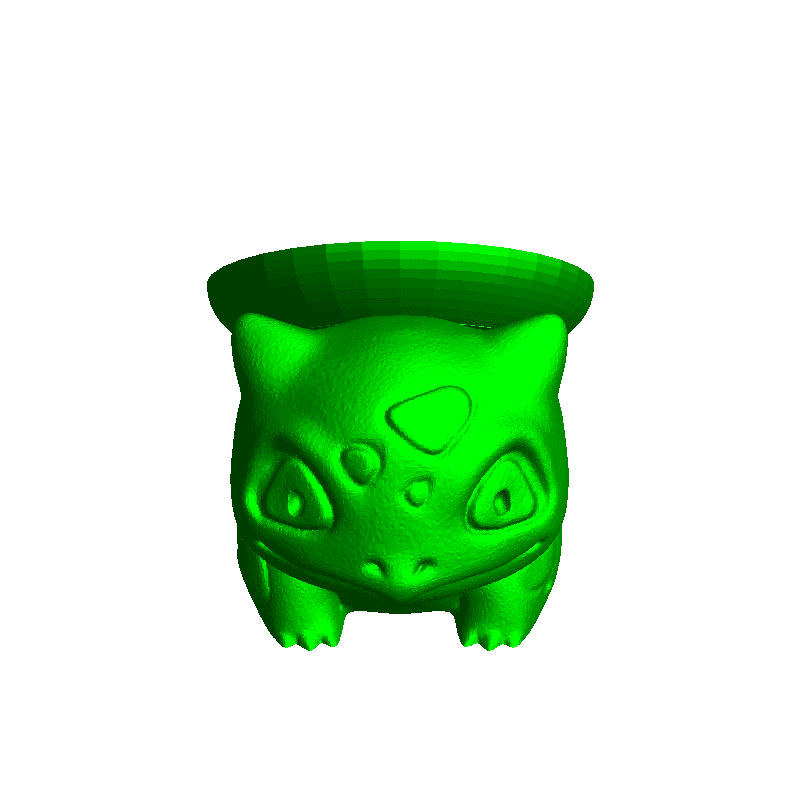 bulbasaur fictif personnages 3D print model - Mito3D