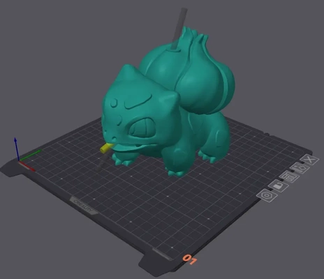 bulbasaur riflusso incenso testato 3d modelli scarica creality nube 3d print model - Mito3D