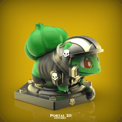 bulbasaur helldivers 3d modelli scarica creality nube 3d print model - Mito3D