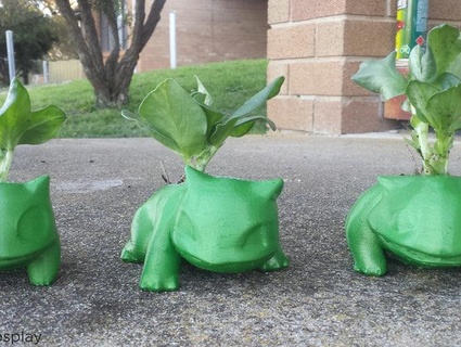 bulbasaur high poly planter Nature & Plants 3d print model - Mito3D