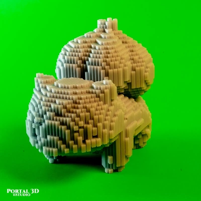 bulbasaur retrò 3d modelli scarica creality nube 3d print model - Mito3D