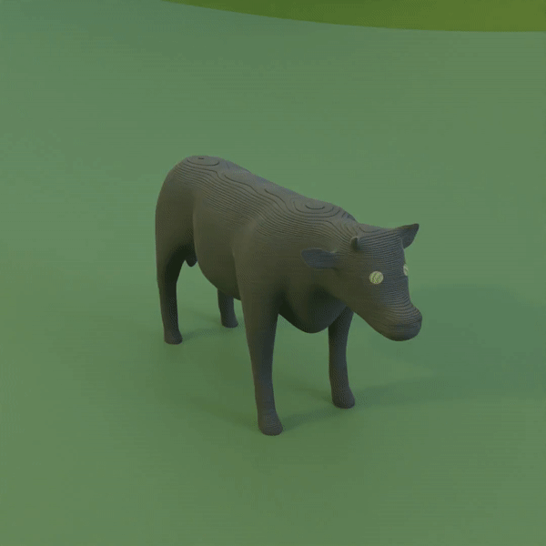 bull Mammal 3D print model - Mito3D