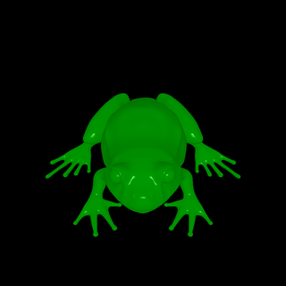 bull frog Animals 3d print model - Mito3D