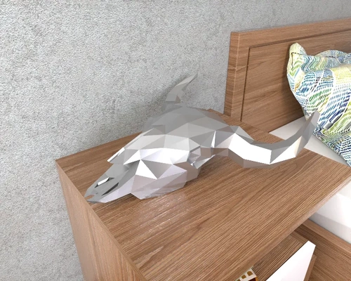 toro cranio decorativo scultura 3d modelli scarica creality nube mammifero 3d print model - Mito3D