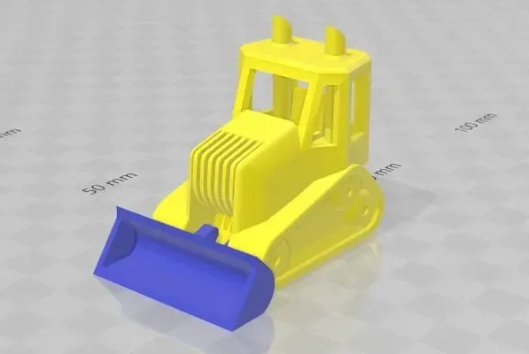 bulldozer 3d modelli scarica creality nube 3d print model - Mito3D