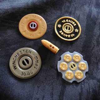 bullet clothing buttons - clothes design contest 3d models download creality cloud Jewellery 3d print model - Mito3D