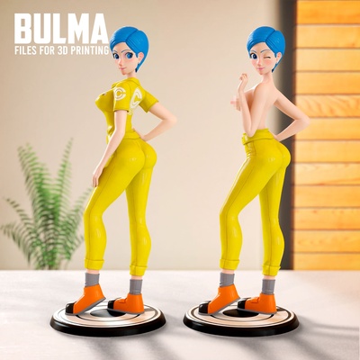 bulma 3d modèles télécharger créalité nuage fictif personnages 3d print model - Mito3D