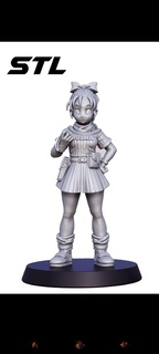 bulma adolescent personnages 3d print model - Mito3D