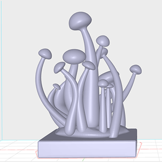 bouquet champignons 3d print model - Mito3D