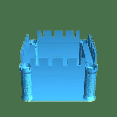 lapin château 3d modèles télécharger créalité nuage 3d print model - Mito3D