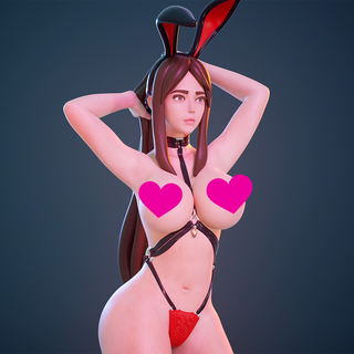 bunny girl b 3d models download creality cloud Women 3d print model - Mito3D
