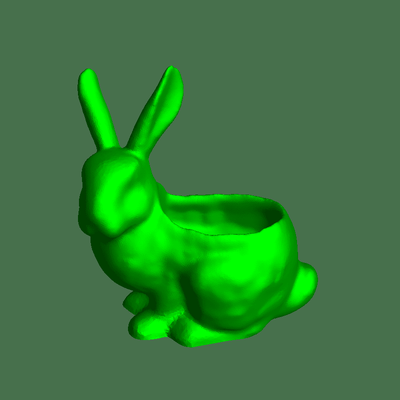 bunny planter 3d models download creality cloud cups & mugs 3d print model - Mito3D