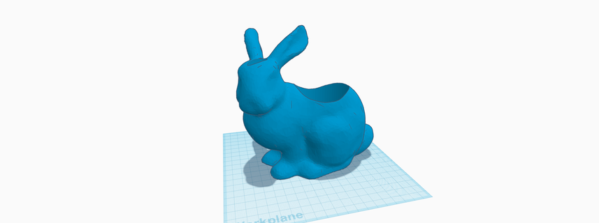 bunny planter Household 3d print model - Mito3D
