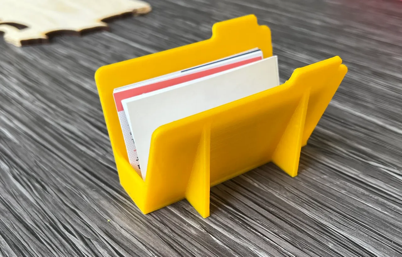 business card folder holder Workshop & Tools 3D print model - Mito3D