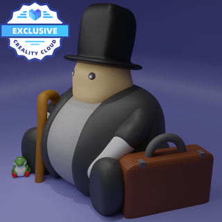 businessman chonk - meme creality cloud exclusive 3d models download Characters 3d print model - Mito3D