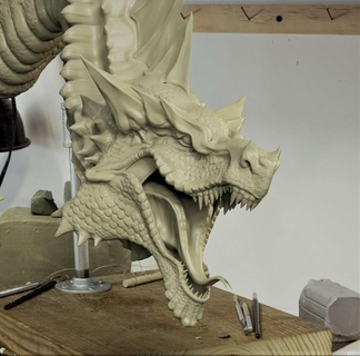 buste dragon 3d modèles Télécharger créalité nuage personnages 3d print model - Mito3D