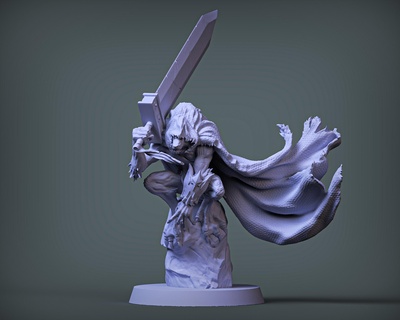 buster hombre lobo caracteres 3d print model - Mito3D