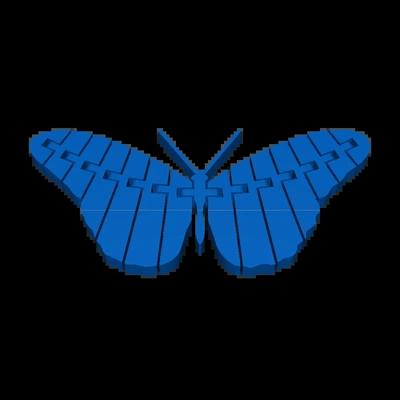 butterfly 3d models download creality cloud 3d print model - Mito3D