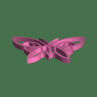 butterfly hair pin 3d models download creality cloud Flying Animals 3d print model - Mito3D