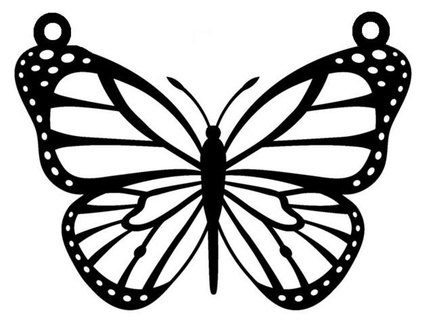 papillon Collier gentil insectes 3d print model - Mito3D
