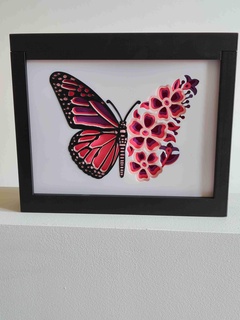 butterfly shadow box 3d models download creality cloud Home Decor 3d print model - Mito3D
