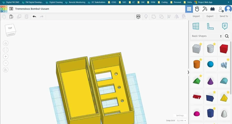 buton kutu monte 3d modeller indir creality bulut 3d print model - Mito3D