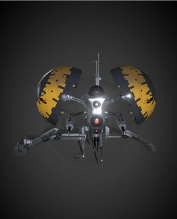 zumbido droide estrella guerras juguetes juegos 3d print model - Mito3D