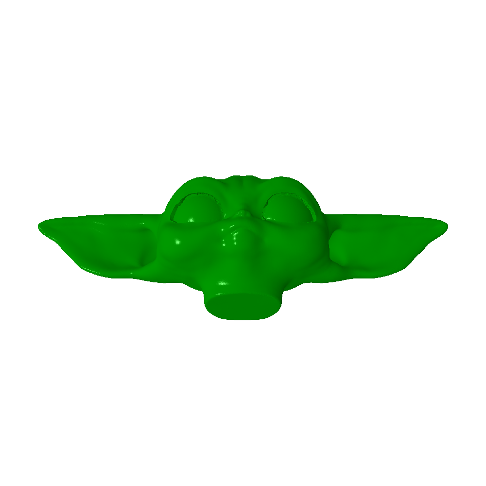 cabeza yoda caracteres 3D print model - Mito3D