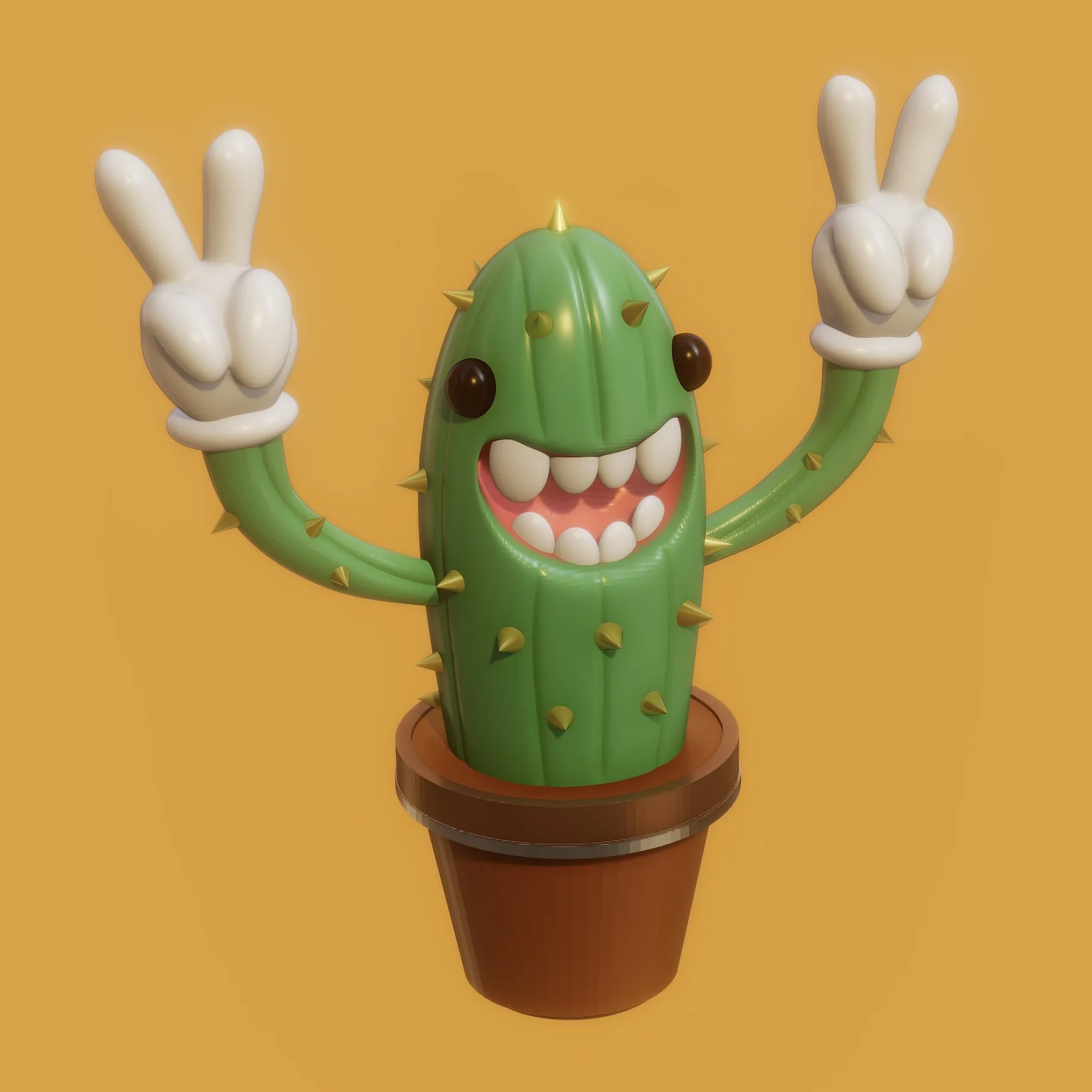 cactus man 3d models download creality cloud 3D print model - Mito3D