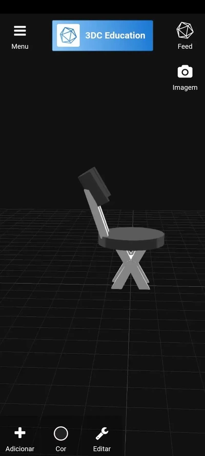 cadeira 3d modelos baixar crialidade nuvem 3d print model - Mito3D