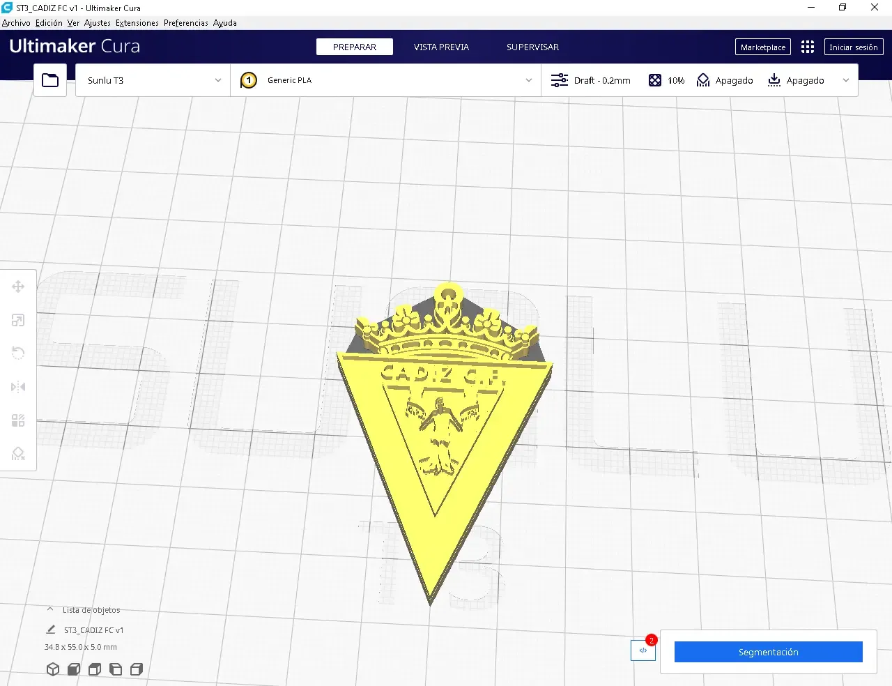 cadiz fc 3d modelle download realität wolke 3D print model - Mito3D