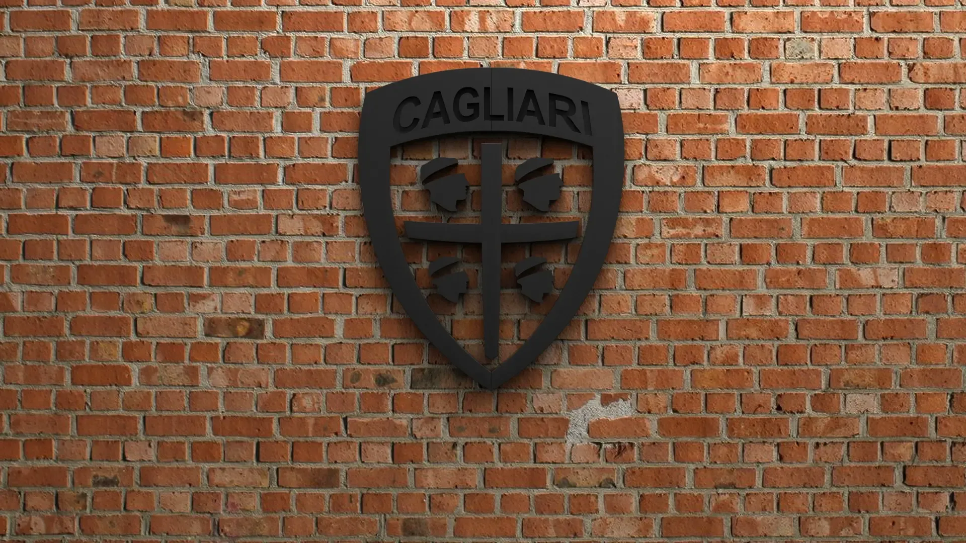 cagliari calcio logotipo 3d modelos baixar crialidade nuvem 3D print model - Mito3D