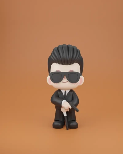 chien chibi johnwick4 3d modèles télécharger créalité nuage 3d print model - Mito3D