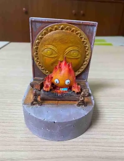 calcifer 3d models download creality cloud 3d print model - Mito3D