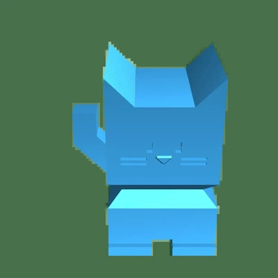 cali gato 3d modelos descargar crealidad nube 3d print model - Mito3D