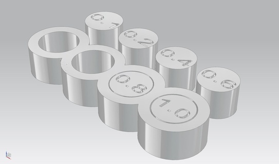 calibración haz 7 impresora partes accesorios 3d print model - Mito3D