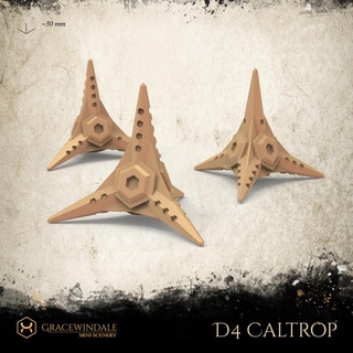 caltrop d4 die Others 3d print model - Mito3D