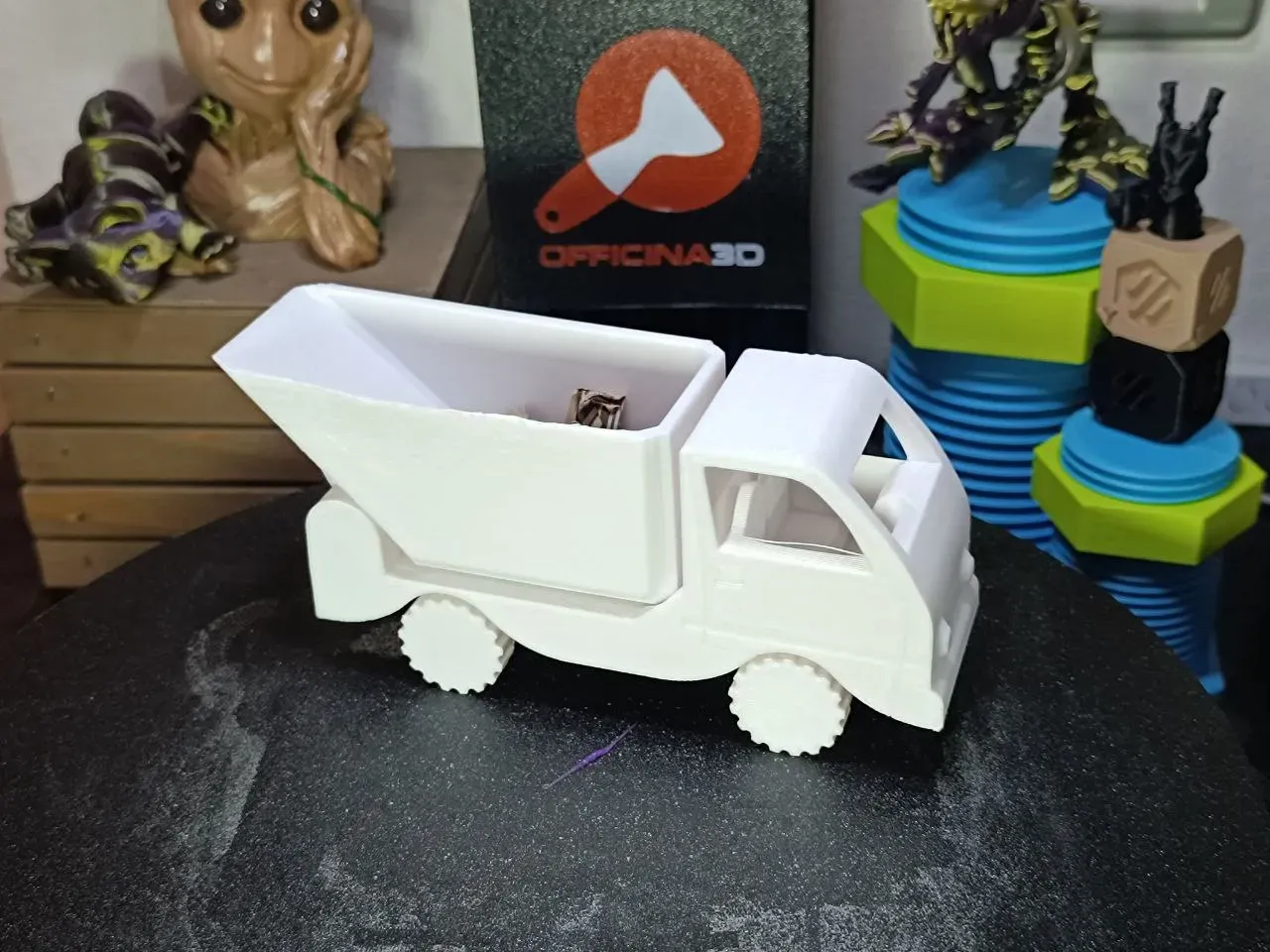 camioncino spazzatura camion 3d modelli scarica creality nube 3D print model - Mito3D