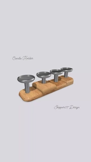candle holder Household 3d print model - Mito3D